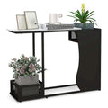 43.5 Console Table with Faux Marble Top & 2 Storage - See Details