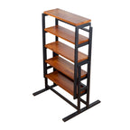 Multifunctionele uitschuifbare eettafel van massief mahoniehout, ruimtebesparende tafel met plank, eenvoudig om te bouwen voor huis en studio