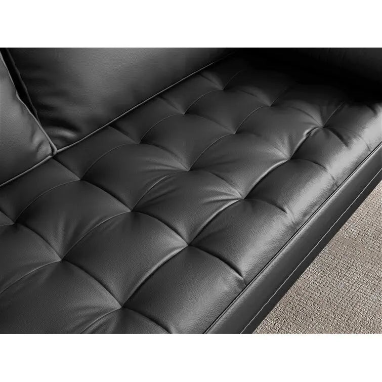 70 Upholstery Leather Square Arm Sofa