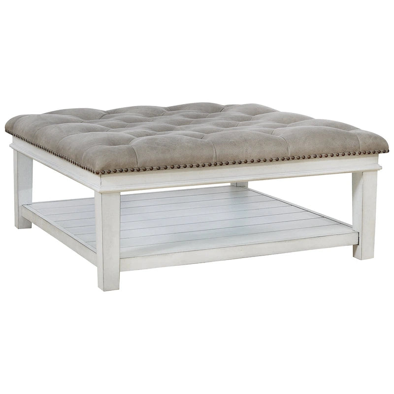 Upholstered Ottoman Cocktail Table - 40W x 40D x 18H