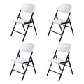 Outdoor/Indoor HDPE Stackable Folding Chair 2-Pack 4-Pack