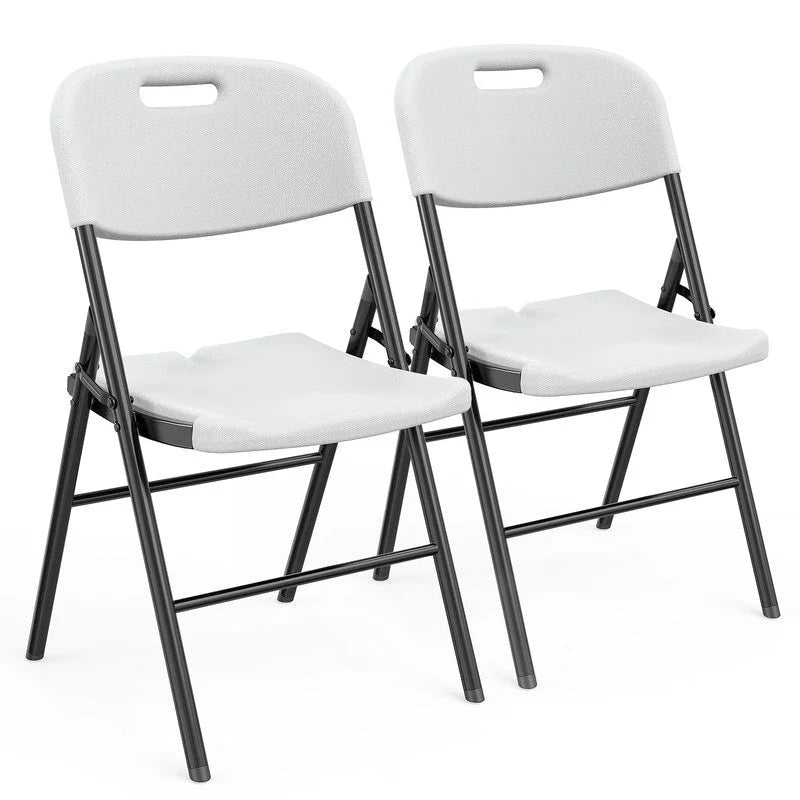 Outdoor/Indoor HDPE Stackable Folding Chair 2-Pack 4-Pack