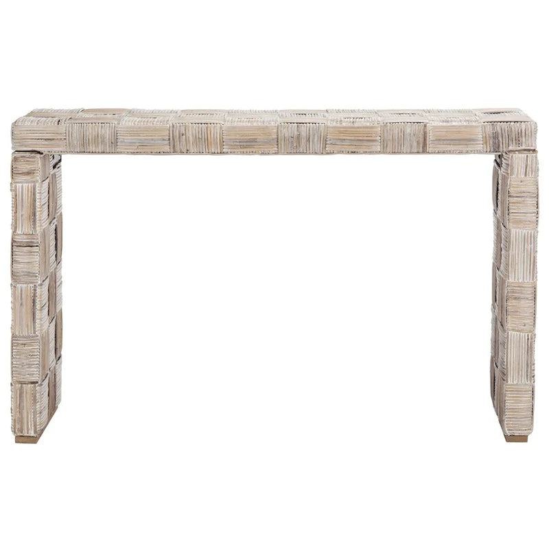 Rattan Console Table - 51Wx14Dx32H