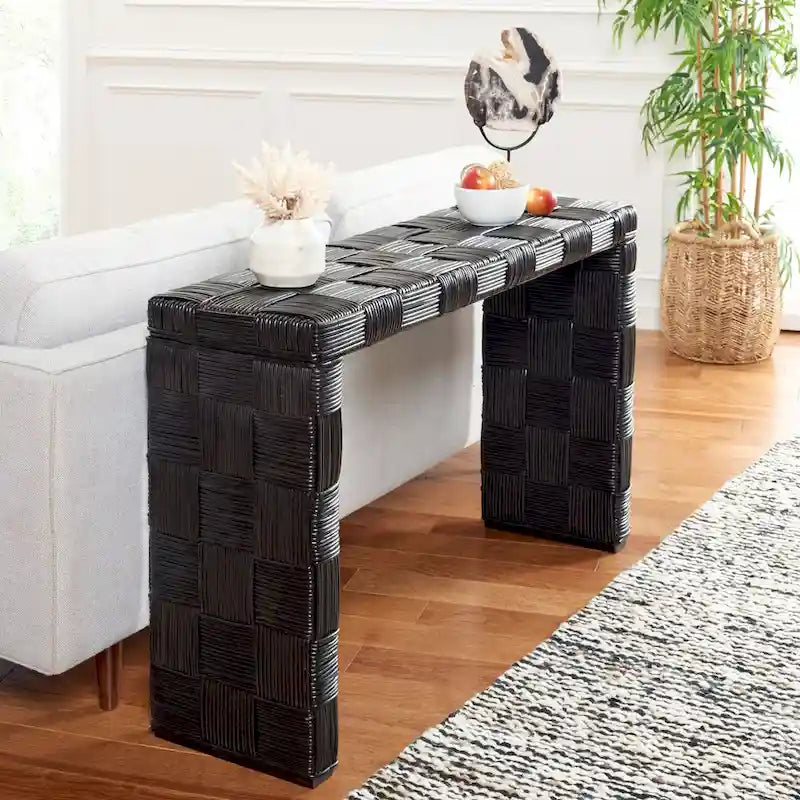 Rattan Console Table - 51Wx14Dx32H
