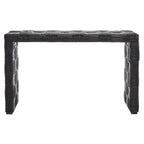 Tavolo consolle in rattan - 51Wx14Dx32H