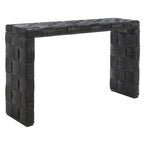 Tavolo consolle in rattan - 51Wx14Dx32H