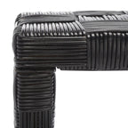 Tavolo consolle in rattan - 51Wx14Dx32H