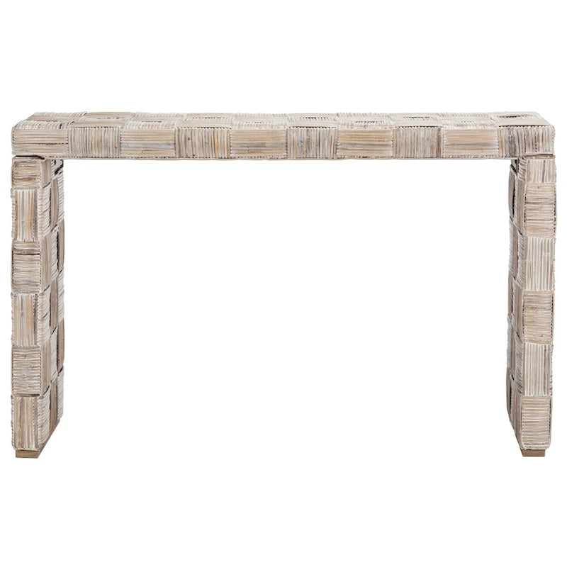 Rattan Console Table - 51Wx14Dx32H