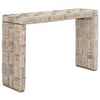 Tavolo consolle in rattan - 51Wx14Dx32H