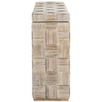 Tavolo consolle in rattan - 51Wx14Dx32H