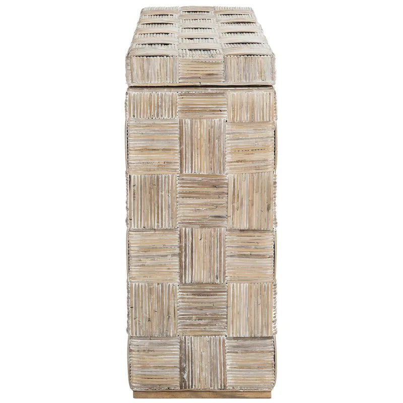 Rattan Console Table - 51Wx14Dx32H