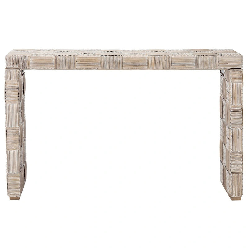 Rattan Console Table - 51Wx14Dx32H