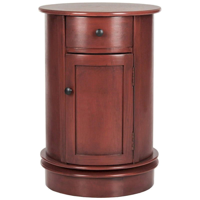 Grey Swivel Storage Accent Table - 18Wx18Dx26H