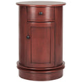 Grey Swivel Storage Accent Table - 18Wx18Dx26H