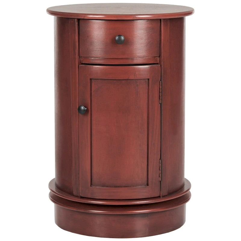 Grey Swivel Storage Accent Table - 18Wx18Dx26H