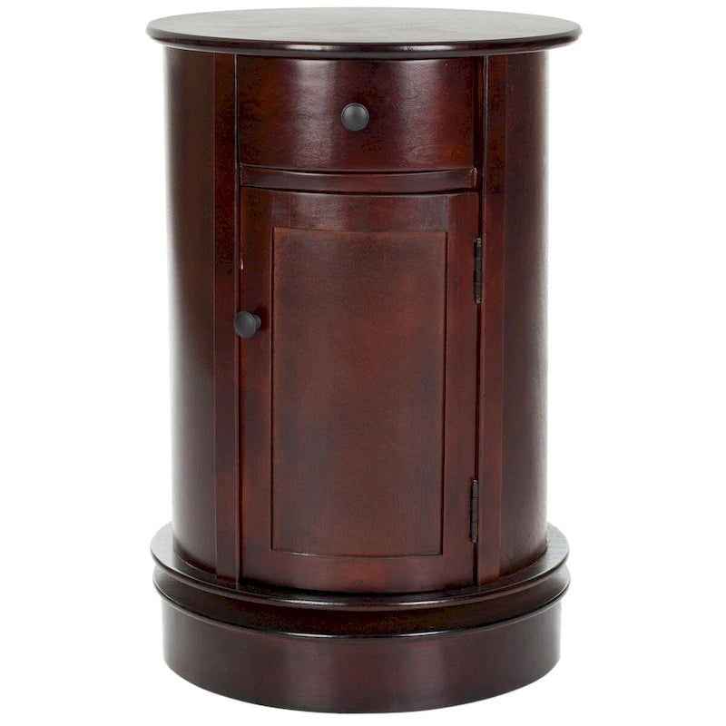 Grey Swivel Storage Accent Table - 18Wx18Dx26H