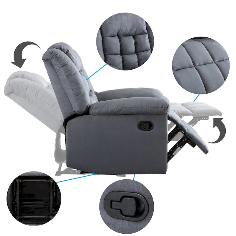 Classic Soft Padded Manual Recliner