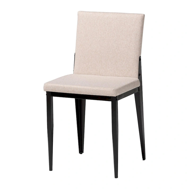Industrial Fabric and Metal 5-Piece Dining Set