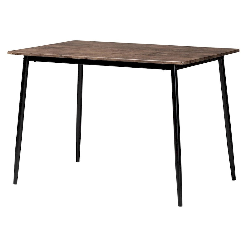Industrial Fabric and Metal 5-Piece Dining Set
