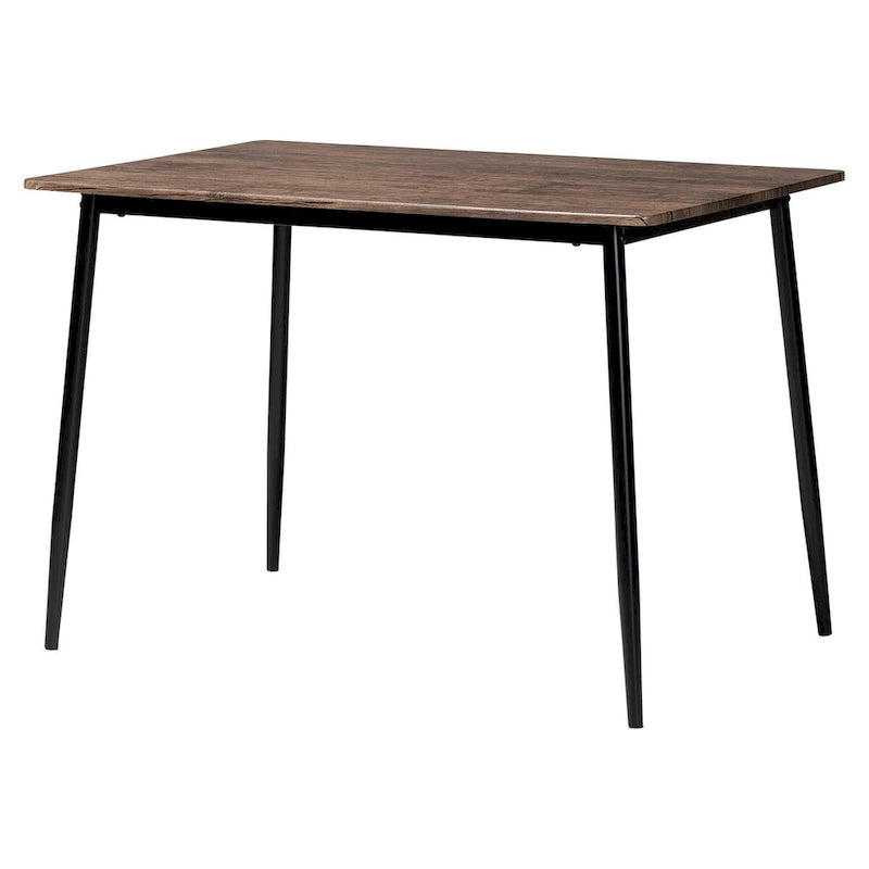 Industrial Fabric and Metal 5-Piece Dining Set