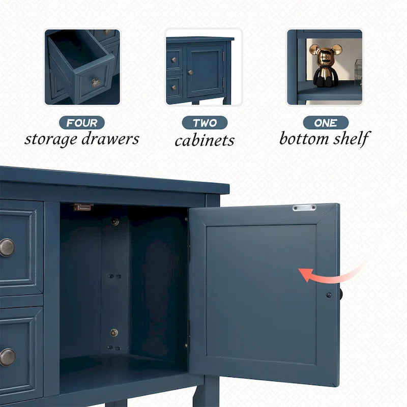 Buffet Sideboard Console Table with Bottom Shelf