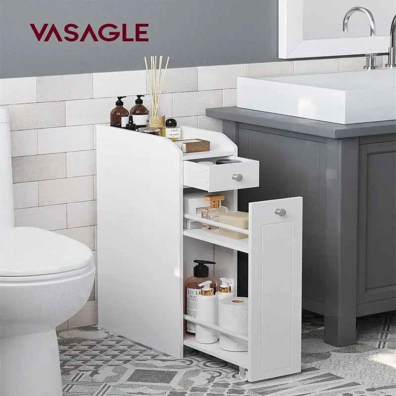 Small Bathroom Storage Cabinet - 15.7D x 7W x 27.5H
