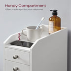 Small Bathroom Storage Cabinet - 15.7D x 7W x 27.5H