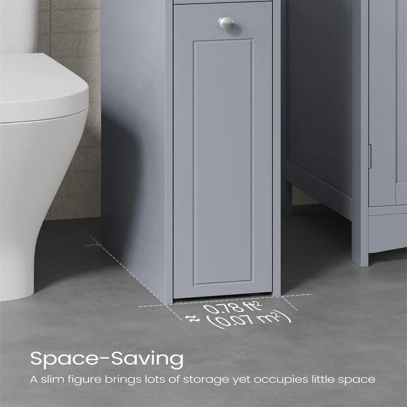 Small Bathroom Storage Cabinet - 15.7D x 7W x 27.5H
