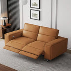 Divano reclinabile moderno in pelle, reclinazione elettrica, regolabile, design ergonomico, mobili per soggiorno