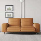 Divano reclinabile moderno in pelle, reclinazione elettrica, regolabile, design ergonomico, mobili per soggiorno