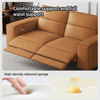 Divano reclinabile moderno in pelle, reclinazione elettrica, regolabile, design ergonomico, mobili per soggiorno